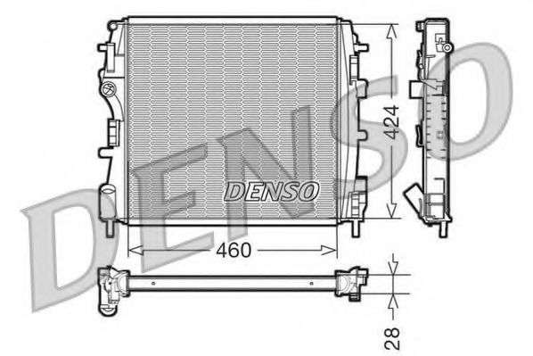 Imagine Radiator, racire motor DENSO DRM23019