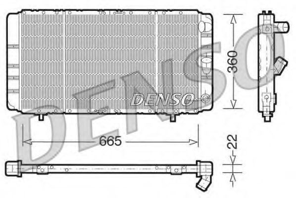 Imagine Radiator, racire motor DENSO DRM23020