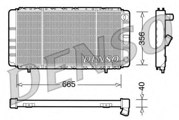 Imagine Radiator, racire motor DENSO DRM23021