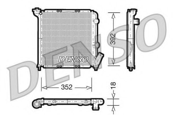 Imagine Radiator, racire motor DENSO DRM23026