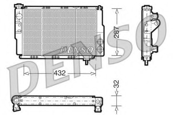 Imagine Radiator, racire motor DENSO DRM23040