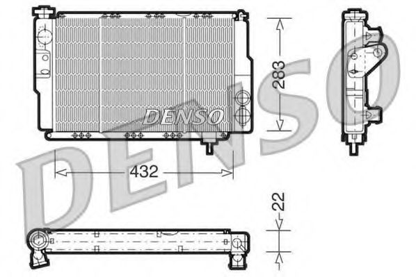 Imagine Radiator, racire motor DENSO DRM23041