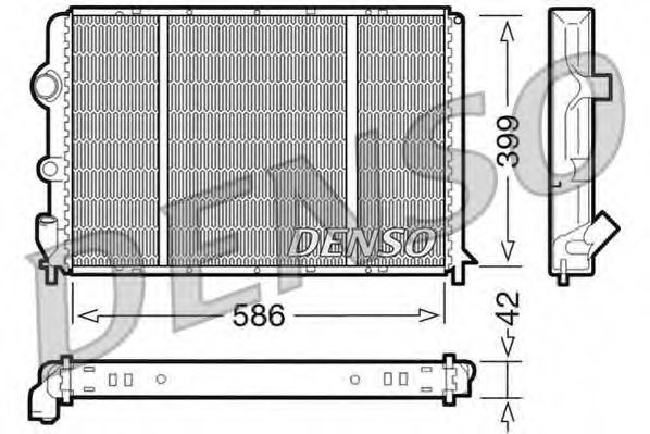 Imagine Radiator, racire motor DENSO DRM23051