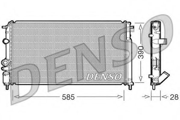 Imagine Radiator, racire motor DENSO DRM23052