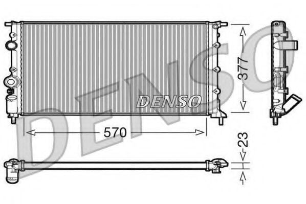 Imagine Radiator, racire motor DENSO DRM23054