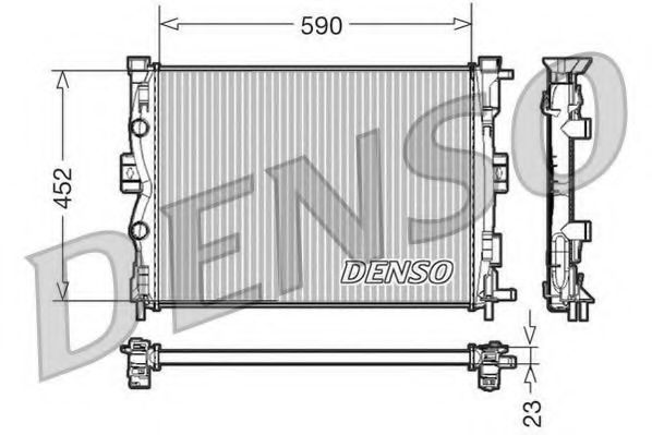 Imagine Radiator, racire motor DENSO DRM23055