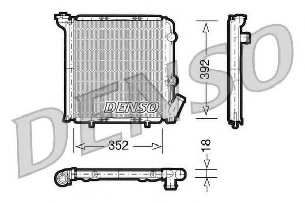 Imagine Radiator, racire motor DENSO DRM23071