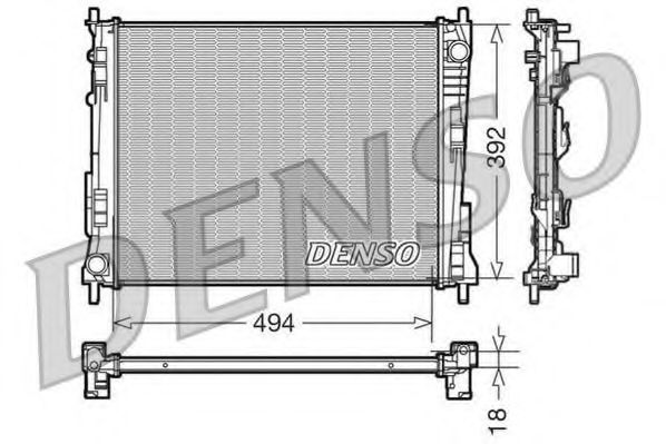 Imagine Radiator, racire motor DENSO DRM23079