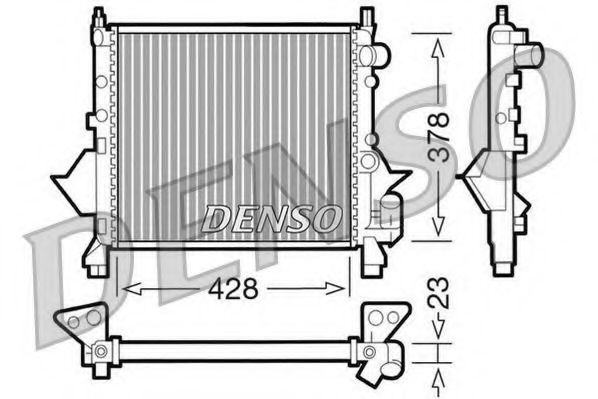 Imagine Radiator, racire motor DENSO DRM23080