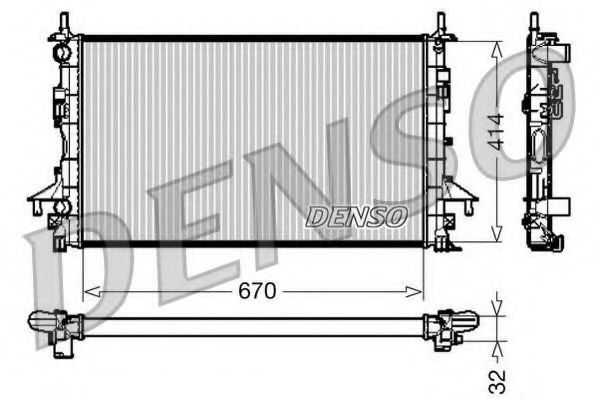 Imagine Radiator, racire motor DENSO DRM23084