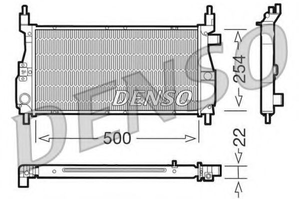 Imagine Radiator, racire motor DENSO DRM24003