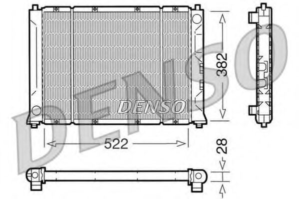 Imagine Radiator, racire motor DENSO DRM24012