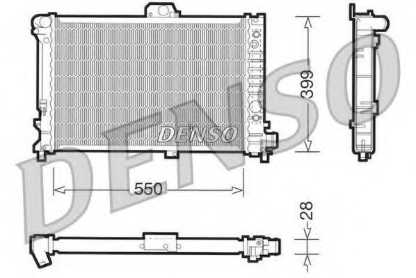 Imagine Radiator, racire motor DENSO DRM25007