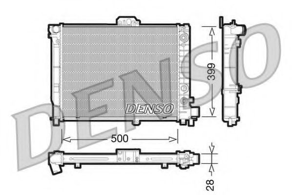 Imagine Radiator, racire motor DENSO DRM25008