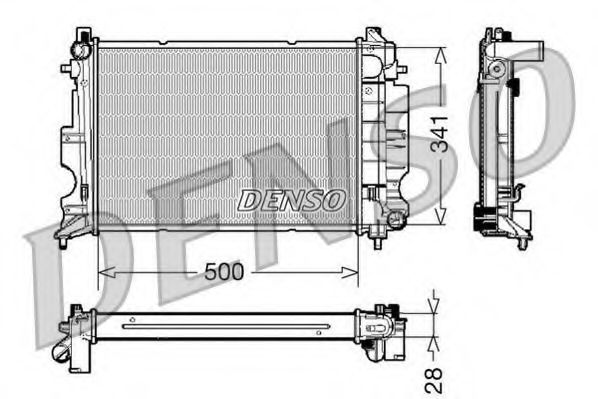 Imagine Radiator, racire motor DENSO DRM25011