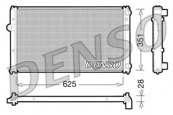 Imagine Radiator, racire motor DENSO DRM26001