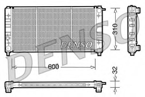 Imagine Radiator, racire motor DENSO DRM26002