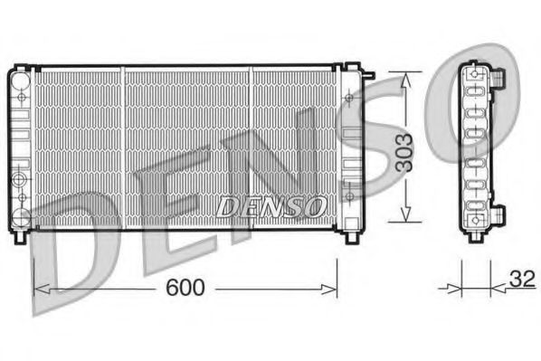 Imagine Radiator, racire motor DENSO DRM26004