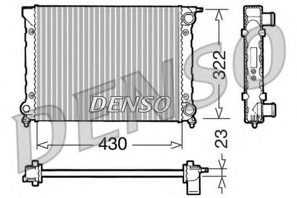 Imagine Radiator, racire motor DENSO DRM32004