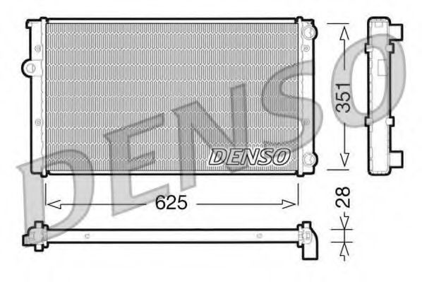 Imagine Radiator, racire motor DENSO DRM32009