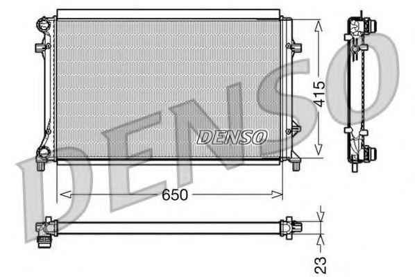 Imagine Radiator, racire motor DENSO DRM32018