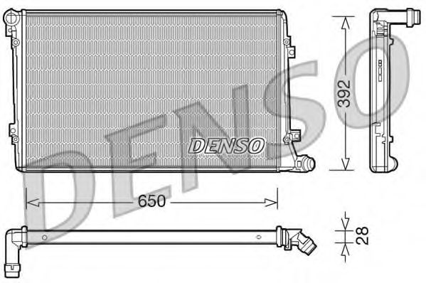 Imagine Radiator, racire motor DENSO DRM32019