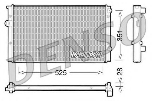 Imagine Radiator, racire motor DENSO DRM32028