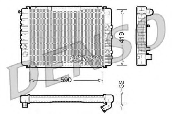 Imagine Radiator, racire motor DENSO DRM33003