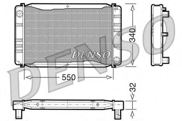 Imagine Radiator, racire motor DENSO DRM33011