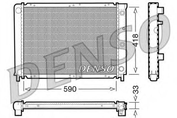 Imagine Radiator, racire motor DENSO DRM33032