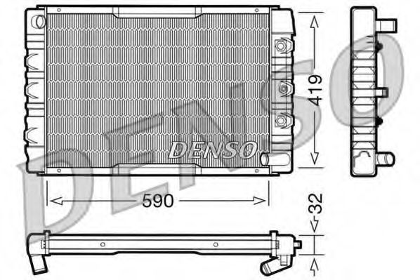 Imagine Radiator, racire motor DENSO DRM33034