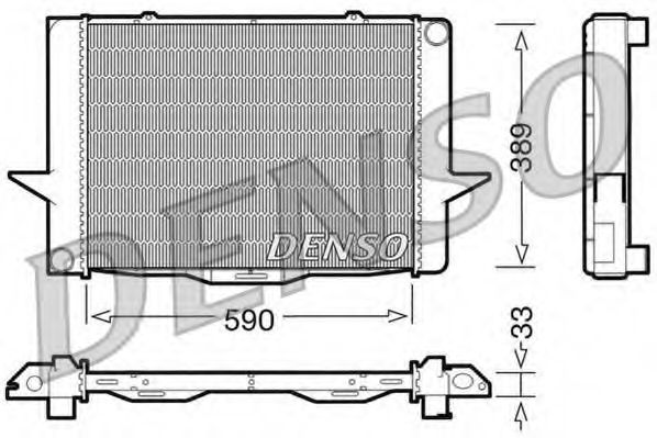 Imagine Radiator, racire motor DENSO DRM33040