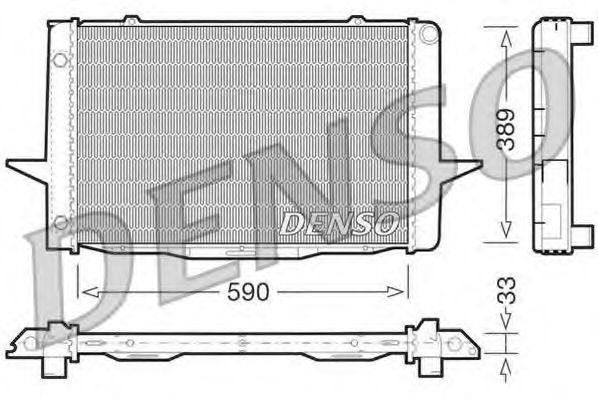 Imagine Radiator, racire motor DENSO DRM33041