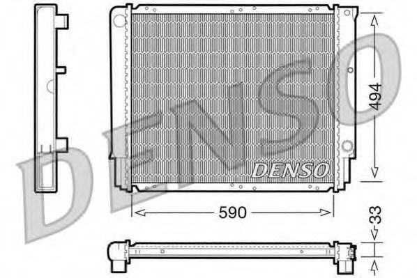 Imagine Radiator, racire motor DENSO DRM33050