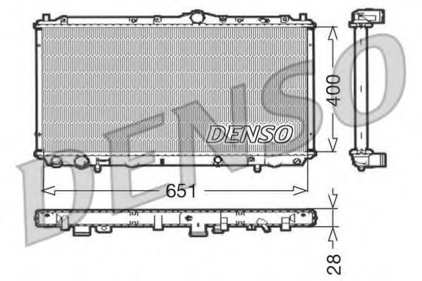 Imagine Radiator, racire motor DENSO DRM33060