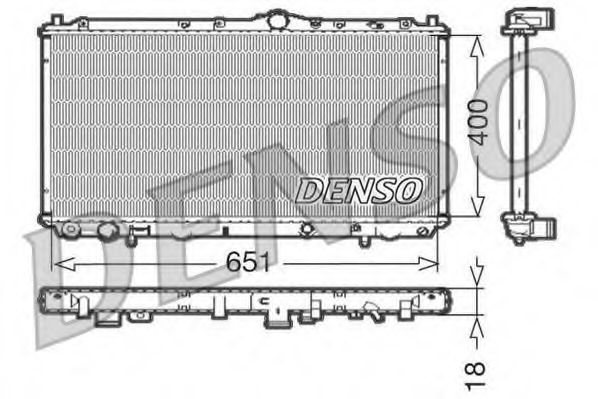 Imagine Radiator, racire motor DENSO DRM33061