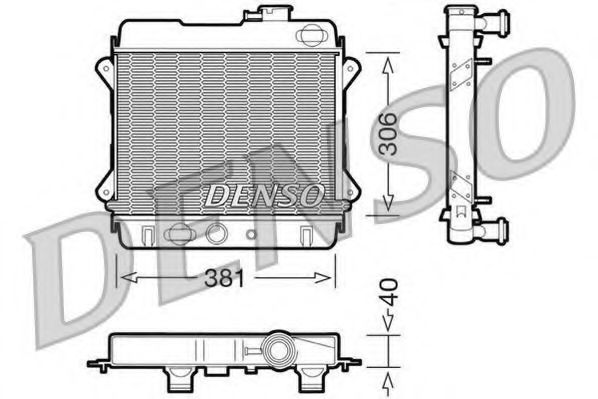 Imagine Radiator, racire motor DENSO DRM34001