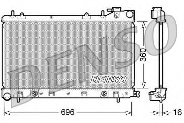 Imagine Radiator, racire motor DENSO DRM36002