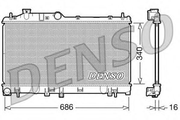 Imagine Radiator, racire motor DENSO DRM36007