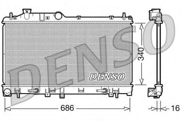 Imagine Radiator, racire motor DENSO DRM36009