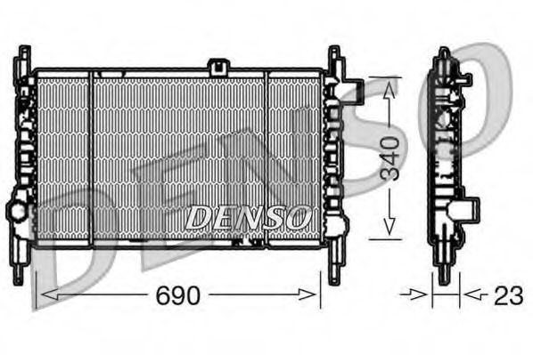 Imagine Radiator, racire motor DENSO DRM44003