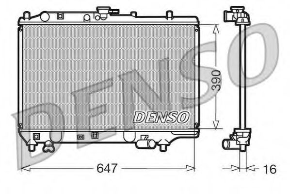 Imagine Radiator, racire motor DENSO DRM44006