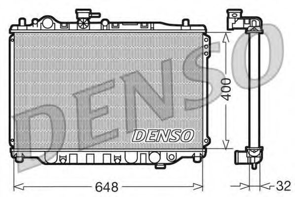 Imagine Radiator, racire motor DENSO DRM44007