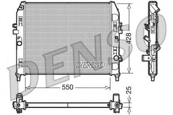 Imagine Radiator, racire motor DENSO DRM44008