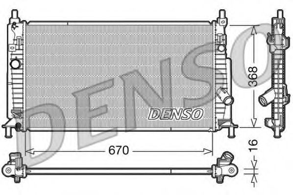 Imagine Radiator, racire motor DENSO DRM44020