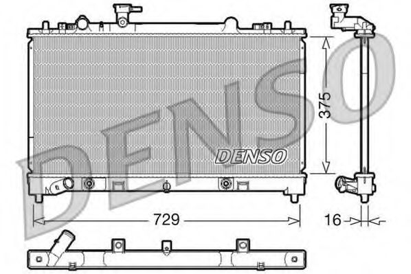 Imagine Radiator, racire motor DENSO DRM44022