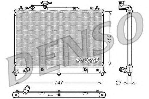 Imagine Radiator, racire motor DENSO DRM44025