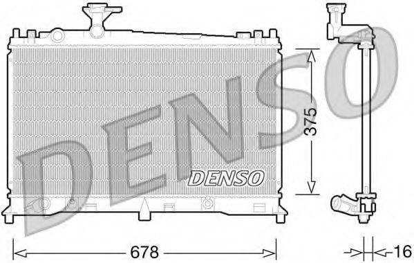 Imagine Radiator, racire motor DENSO DRM44027