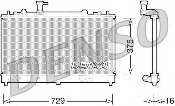 Imagine Radiator, racire motor DENSO DRM44028