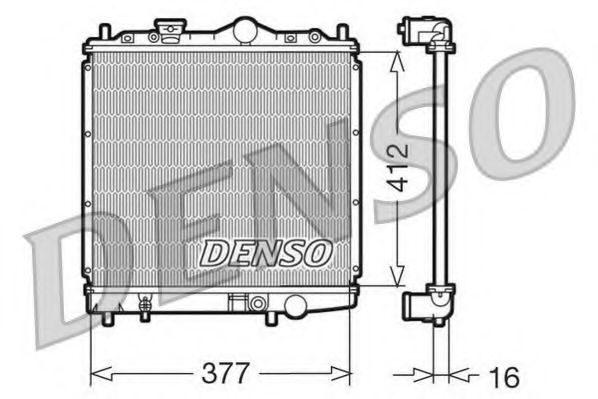 Imagine Radiator, racire motor DENSO DRM45001